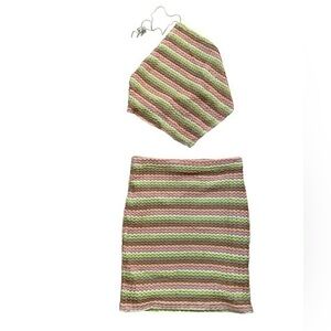 Daydream Two-Piece Skirt & Halter Top Set NWT